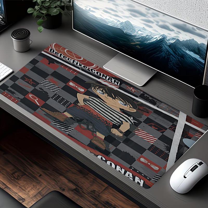 Detective Conan Print Mouse Pad, for Keyboard Pad Laptop PC Mat for Office Home Use, Desk Decor, Perfect Birthday Gift for Gamers