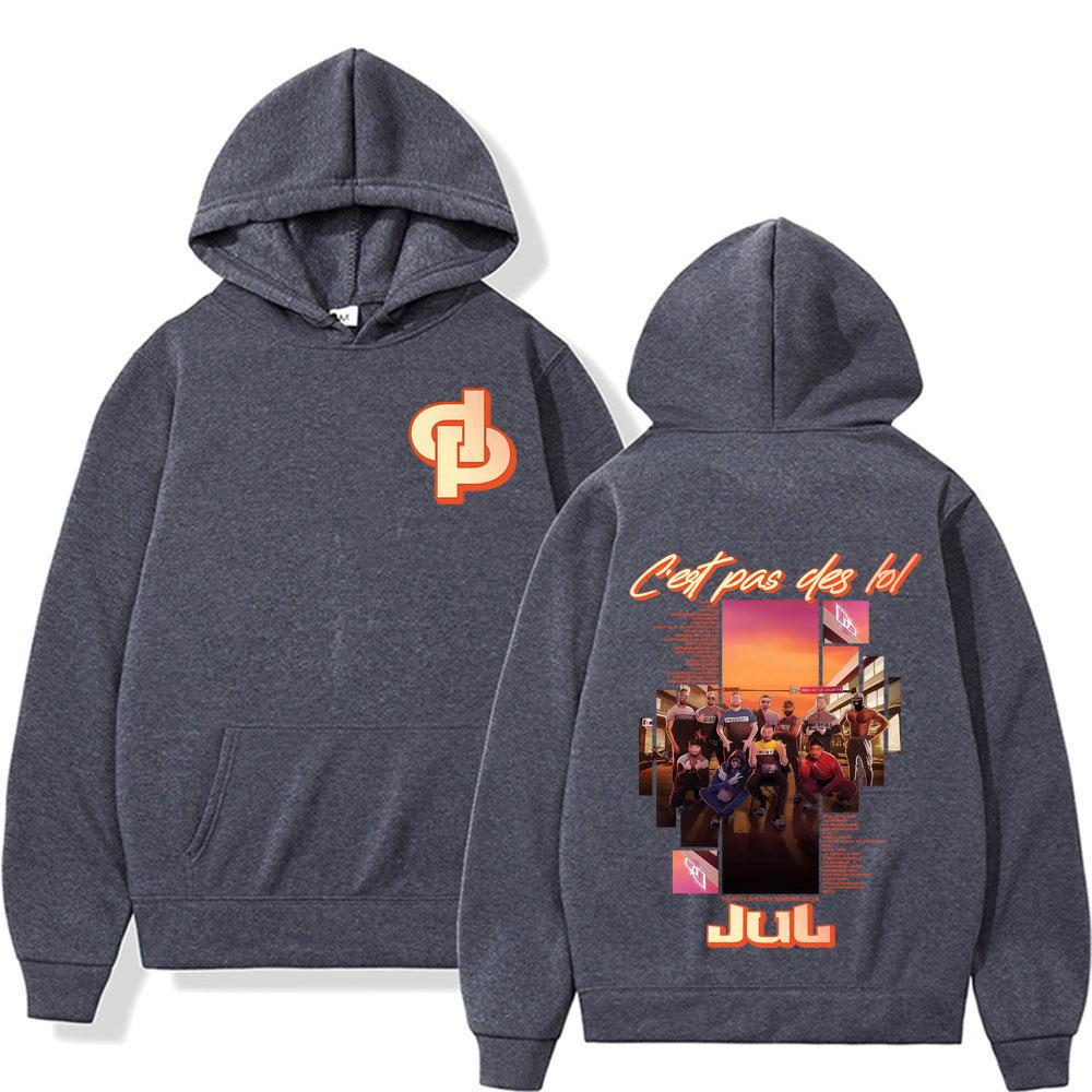 Rapper Jul Music Album World Tour 2025 Cover Sweatshirt Men's Vintage Classic High Quality Hoodies Harajuku Fashion Loose Hoodie