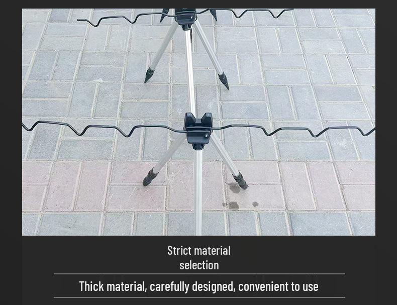 Retractable Aluminum Alloy Fishing Rod Tripod Stand