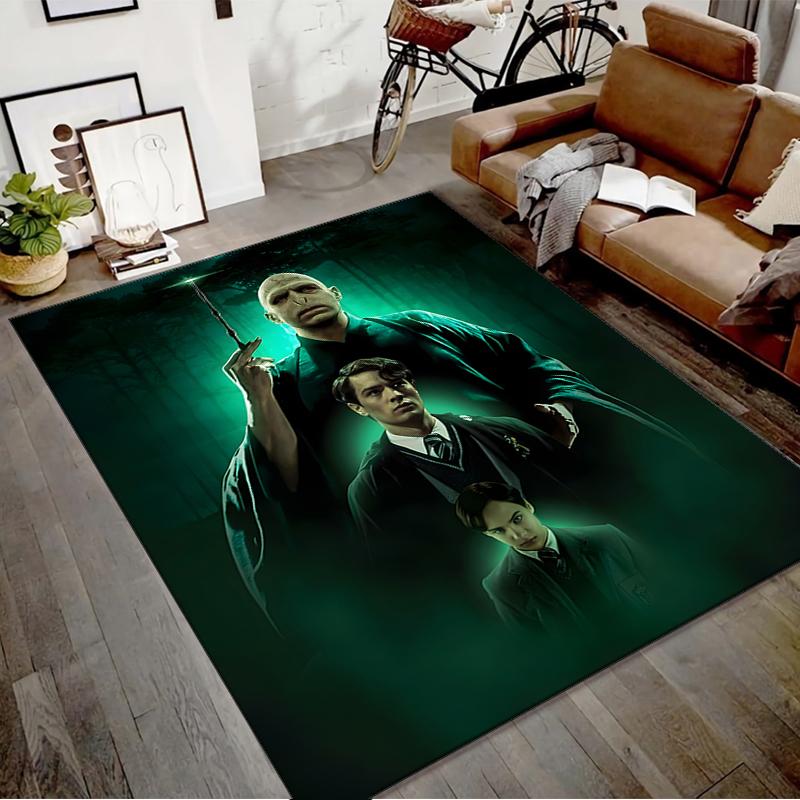 1pc Hogwarts5 Design Printed Area Rug Carpet for Bedroom Living Room Home Decor Rugs Mat Non Slip Mat Rug for Bedside