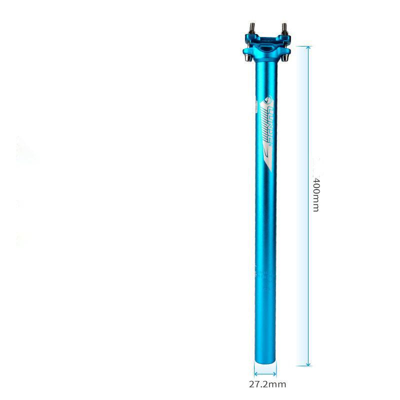 Mountain Bike Seat Tube 27.2/30.9/31.6*400mm Road Bicycle Aluminum Alloy Extended Double Nail Bicycle Seatpost Bike Parts