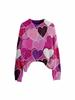 Valentine's Day Heart Long Sleeve Pullover Sweater - European & American Autumn/Winter 2026 Collection