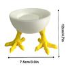 Chicken Claw Porcelains Holder 3D Printed White Chick Feet Figurine Statue Sculpture Office Bookshelf Desktop Decoration White