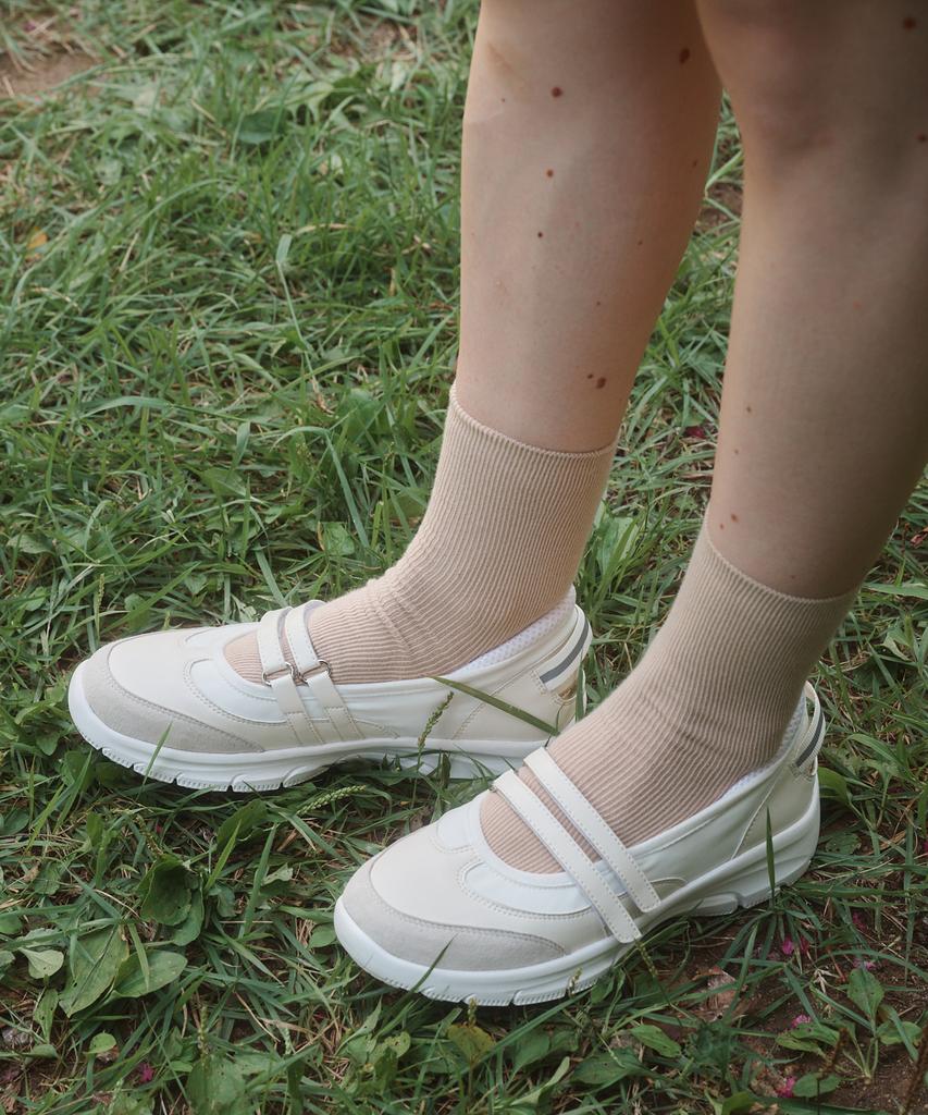 Tthone Lola Double Strap Combination Sneakers 4Cm [Ivory]