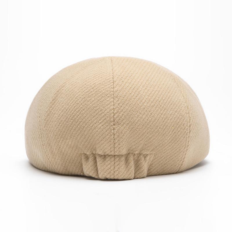 Autumn Winter Octagonal Cap Men's Warm Beret British Newsboy Cap Painter's Cap