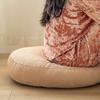 Japanese Style Futon Round Cotton Linen Floor Seat Cushion Thicken Meditation Cushion Tatami Room Balcony Decor Pouf Ottoman