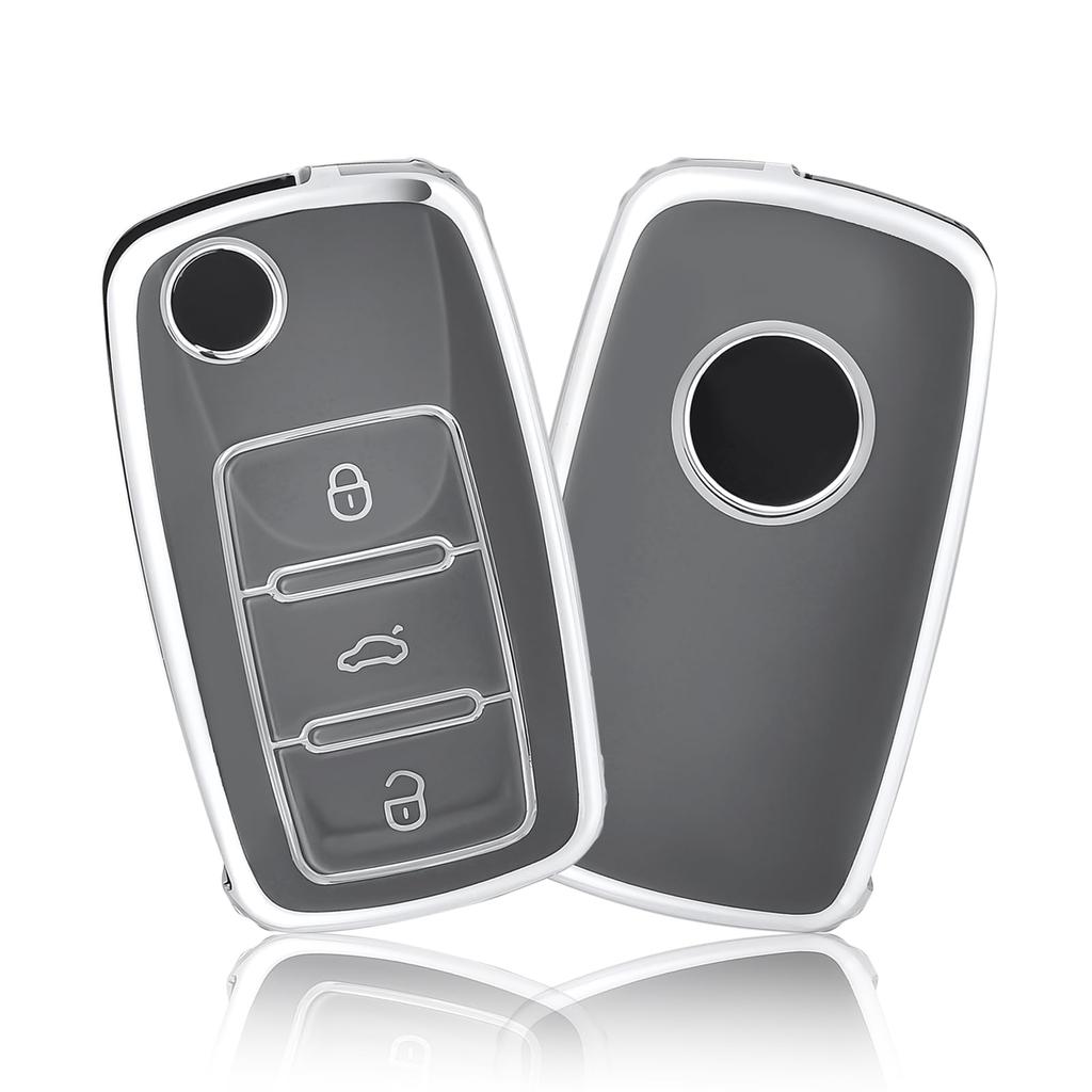 Car Key Case Cover Keychain for Volkswagen Key Sleeves Langyi Sagitar Jetta Weiling Bora Tiguan VW Keychain for Car Key Case