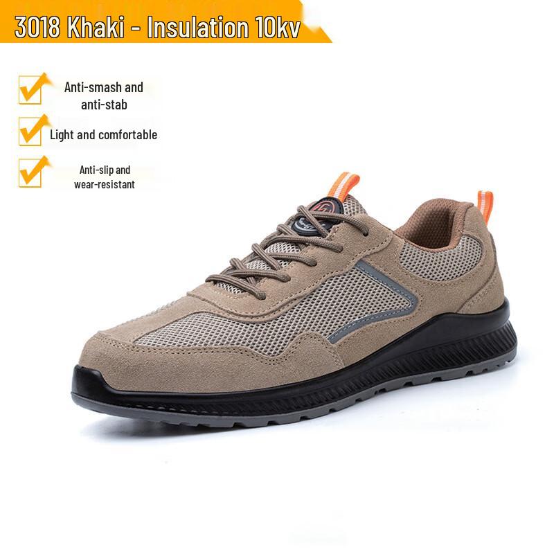 Bozong Men s Anti-Smash Puncture-Proof Safety Work Shoes 35