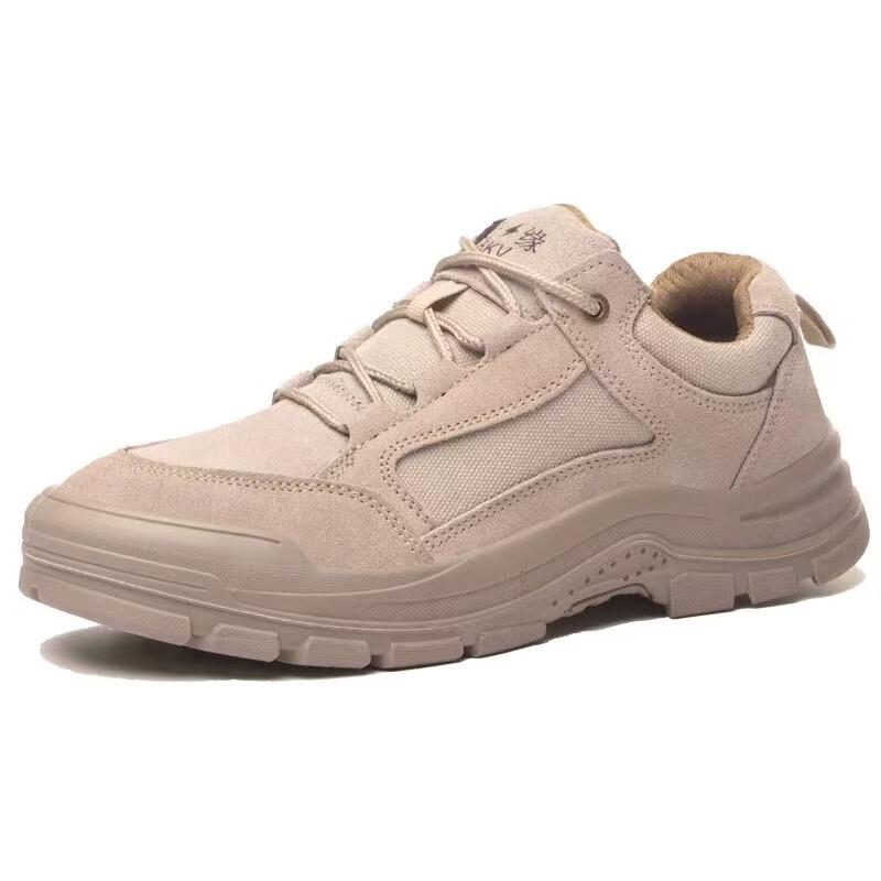 Bofu Bird Men's Cowhide Work Safety Shoes