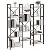 Bookshelf Sonoma Oak 156 X 25 X 167 Cm Engineered Wood