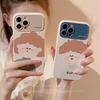 Couple Phone Case Suitable for IPhone15 Apple Phone Case 13ProMax Autumn and Winter Cartoon 14 All Inclusive 11 Soft