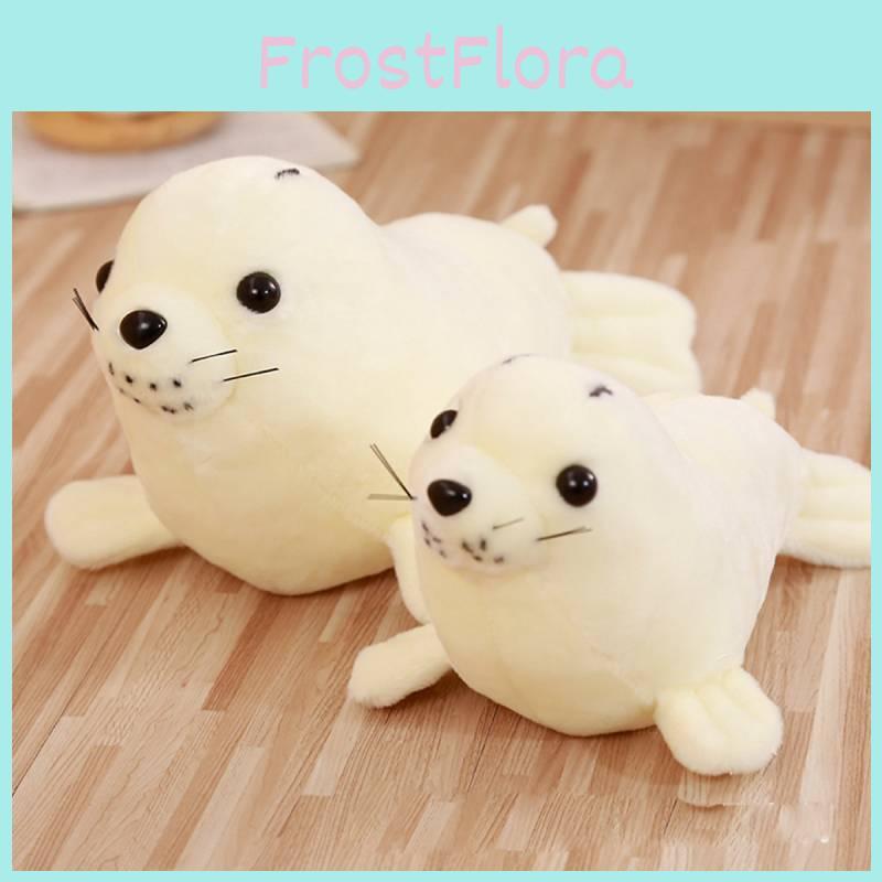 White Lion Sea Stuffed Toy Plush Animal Doll Children Sleeping Partner Gift