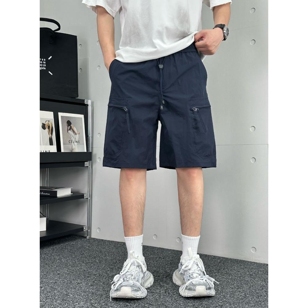 Fashion Streetwear-inspired Cargo Shorts, Bright Green Relaxed Fit Shorts, Breathable Shorts for Urban Styling & Warm Weather