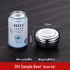 304 Stainless Steel Food Sample Box with Lid - Small Dish for Kitchen and Canteen Use