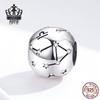 Avle S925 Sterling Silver Zodiac Beaded DIY Bracelet Accessories - Fashion Loose Beads Jewelry.