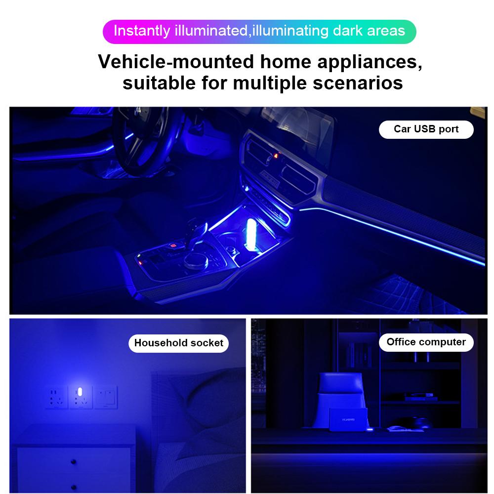 1Pc Touch Car Retro Bottle LED Ambient Light,White/Yellow/Red/Blue/Apple/Ink/Green USB Night Light,For Bedrooms/Study Rooms/Cars