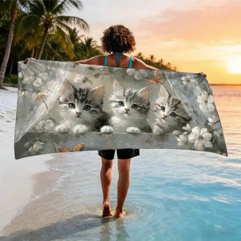 

A Themed Beach Towel for an Introductory Oil Painting Experience Class,And Quick-Drying, Suitable for Six Different Scenarios W40*H60(CM)