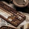 MAIMOOO Coffee Keycap Cherry Pbt Transparent Pc Customized 145Keys 2.25U/2.75U/7U Alice Layout Iso Keycap For Aula F75 F99