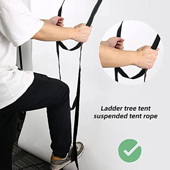 Anti-Skidding Steps Reflective Strip Design Foldable Wear Resistant Portable Rope Ladder