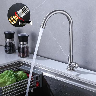 TLXT Stainless Steel Wall-Mounted Kitchen Faucet