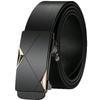 2025 Men's Fashion Leather Belt - Toothless Automatic Buckle, Trendy & Versatile for Casual & Business Wear