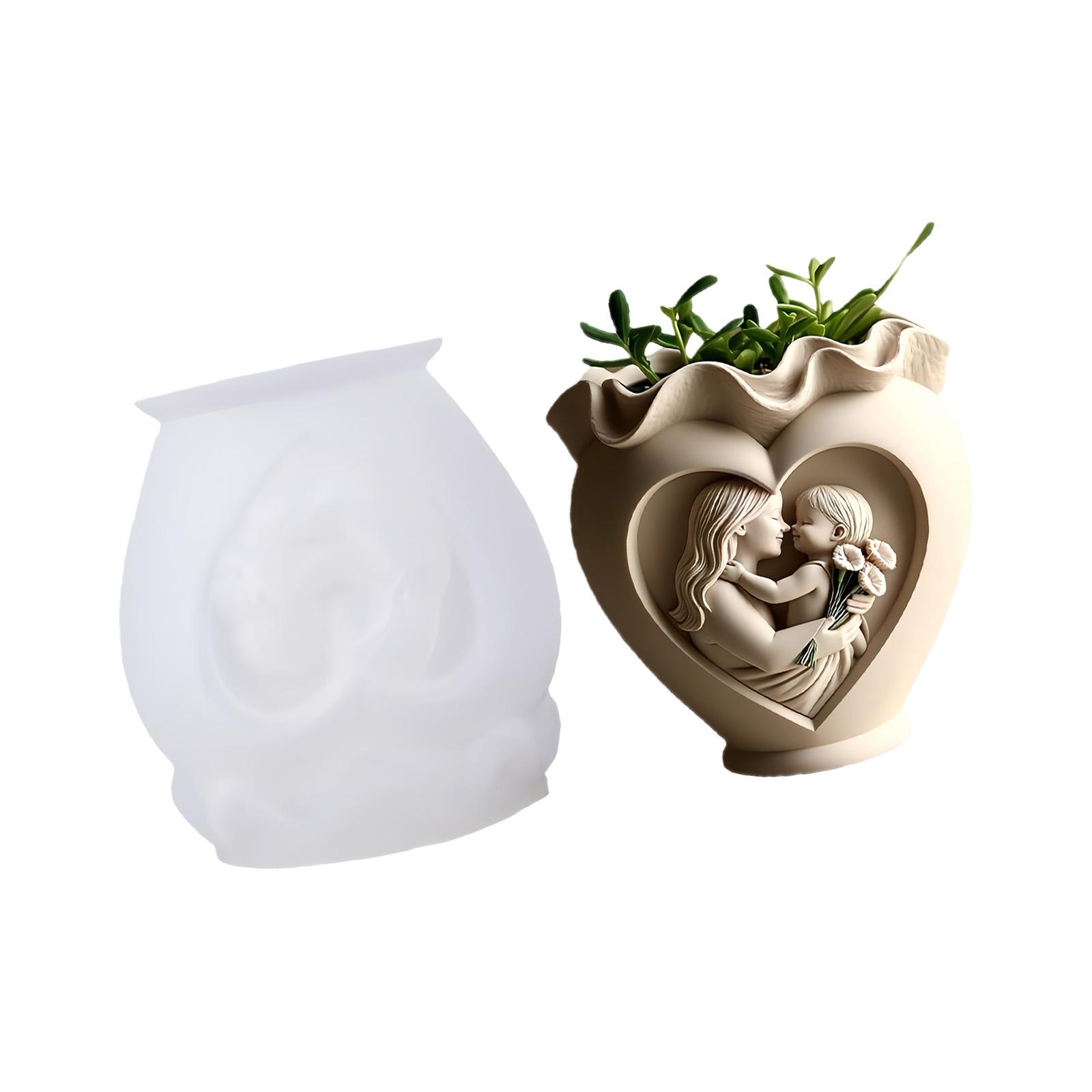 

Multipurpose Heart Silicone Mould For Projects Miniature Planters And Crafting Easy To Use Designs 1