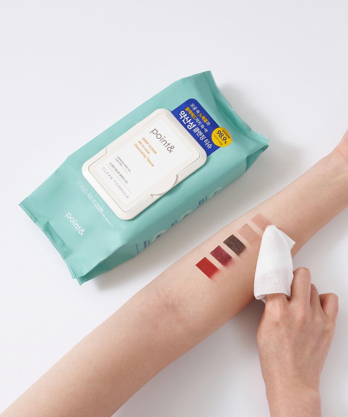 

[2EA] Глубоко очищающие салфетки для снятия макияжа 80 шт.: