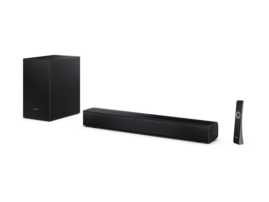 Sharp HT-SBW121 Compact 2.1 Soundbar with Wireless Subwoofer | Sharp