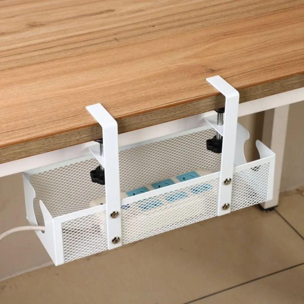 Clamp Cable Management Power Strip Cord Holder Tidy Cable Tray  Rack