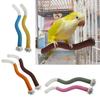 2er-Pack Papageien Sitzstangen Krallen Schleifen Flexibler Haustier Vogel Sitzstock für Nymphensittiche, Kakadus, Loris, Aras