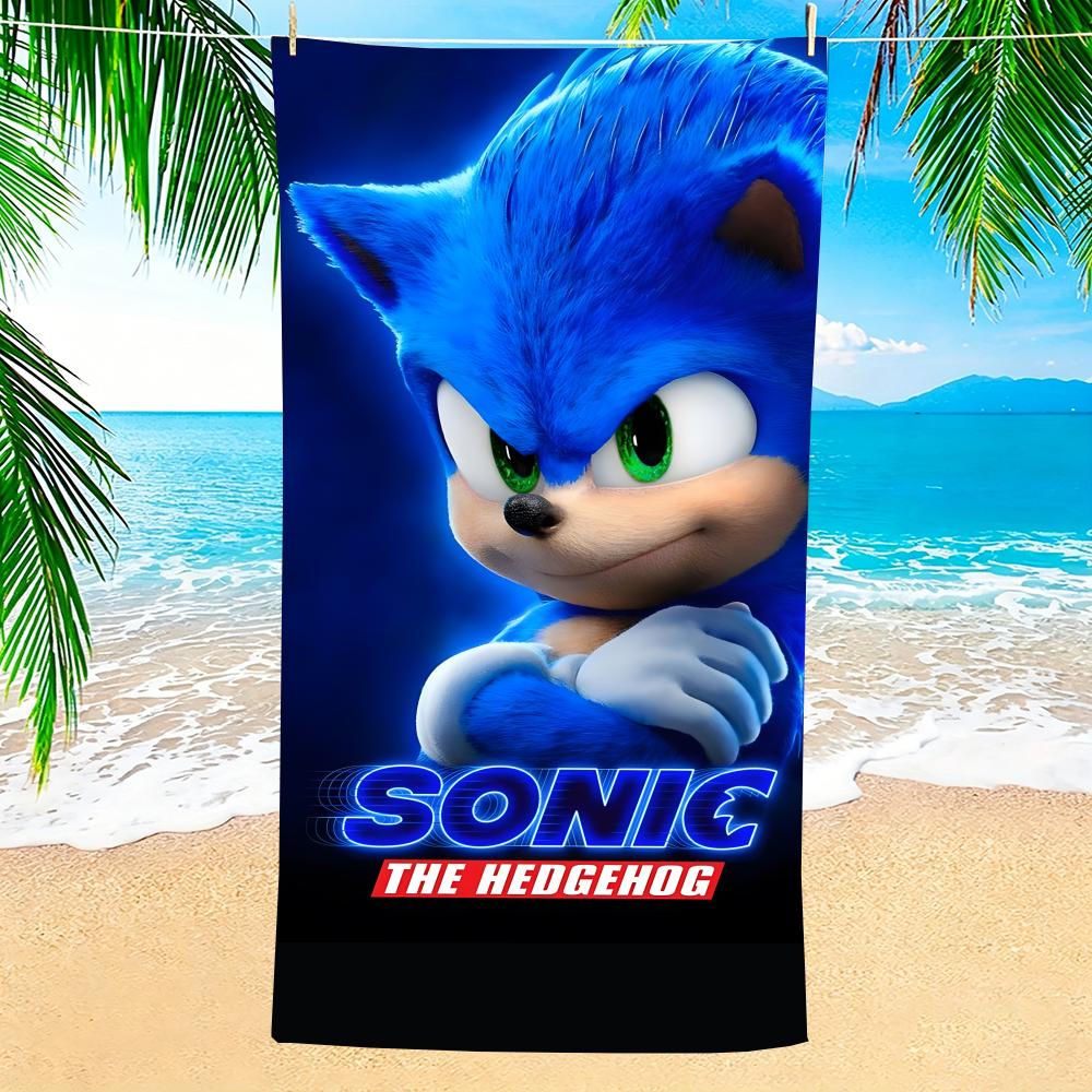 Game S-Sonic Soft Pool Gift For Travel Gym Shower Camping Quick Dry Sports Large Beach Towels