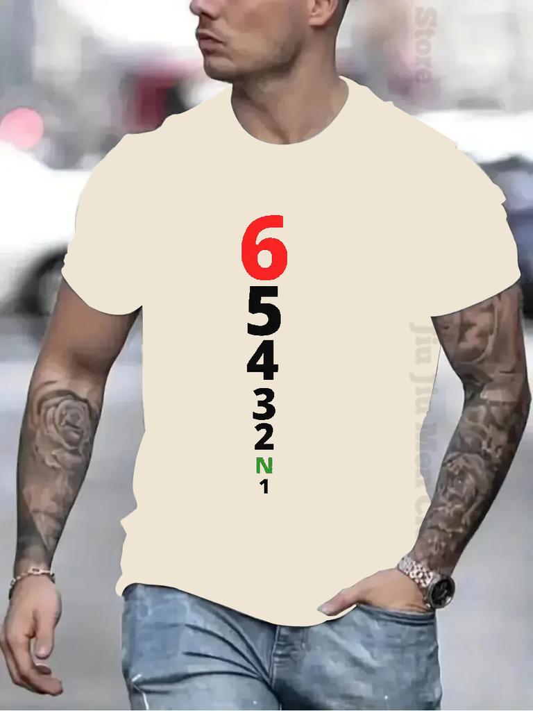 Summer Vintage T-Shirts Men Women Manual Transmission 1N23456 Motorcycle Speed Print Tshirts Unisex Oversized Hip Hop Tee Clothe