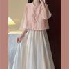 Modern Hanfu-Inspired A-Line Dress - Summer Slimming Two-Piece Set for Women