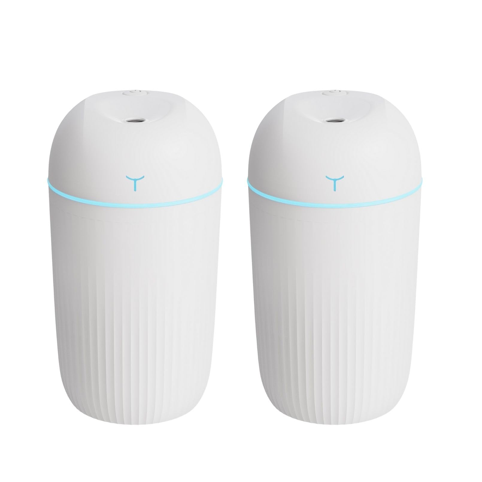 

CAWKAY Humidifier Set of 2 Portal Portable Small USB Powered Car Tabletop Office Living Room Bedroom Dry Prevention Low Noise Set of (White (Large) 2)