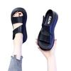 Summer Roman sandals women go out 2025 new muffin bottom thick sole thin casual soft sole small fragrant beach shoes