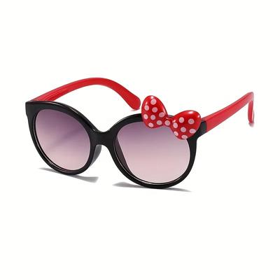 Lunettes de soleil Cartoon Nœud Papillon Mignon pour Filles Enfants Lunettes de Soleil pour Escalade Sports d'Extérieur Lunettes de Princesse Pour Fête