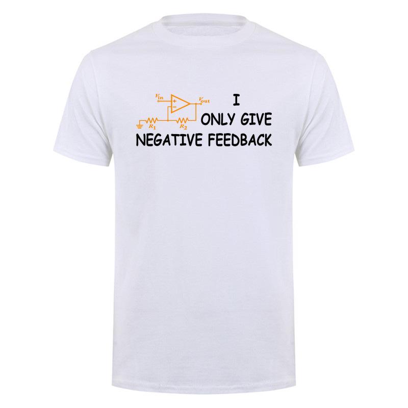 I Only Give Negative Feedback Funny Computer T Shirt Electronics Circuit Graphic Tshirts Engineering Humor Da953