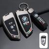 Zinc Alloy Silica Gel Car Key Case Full Cover for BMW X1 X3 X4 X5 F15 X6 F16 G30 7 Series G11 F48 F39 520 525 f30 118i 218i 320i TE8