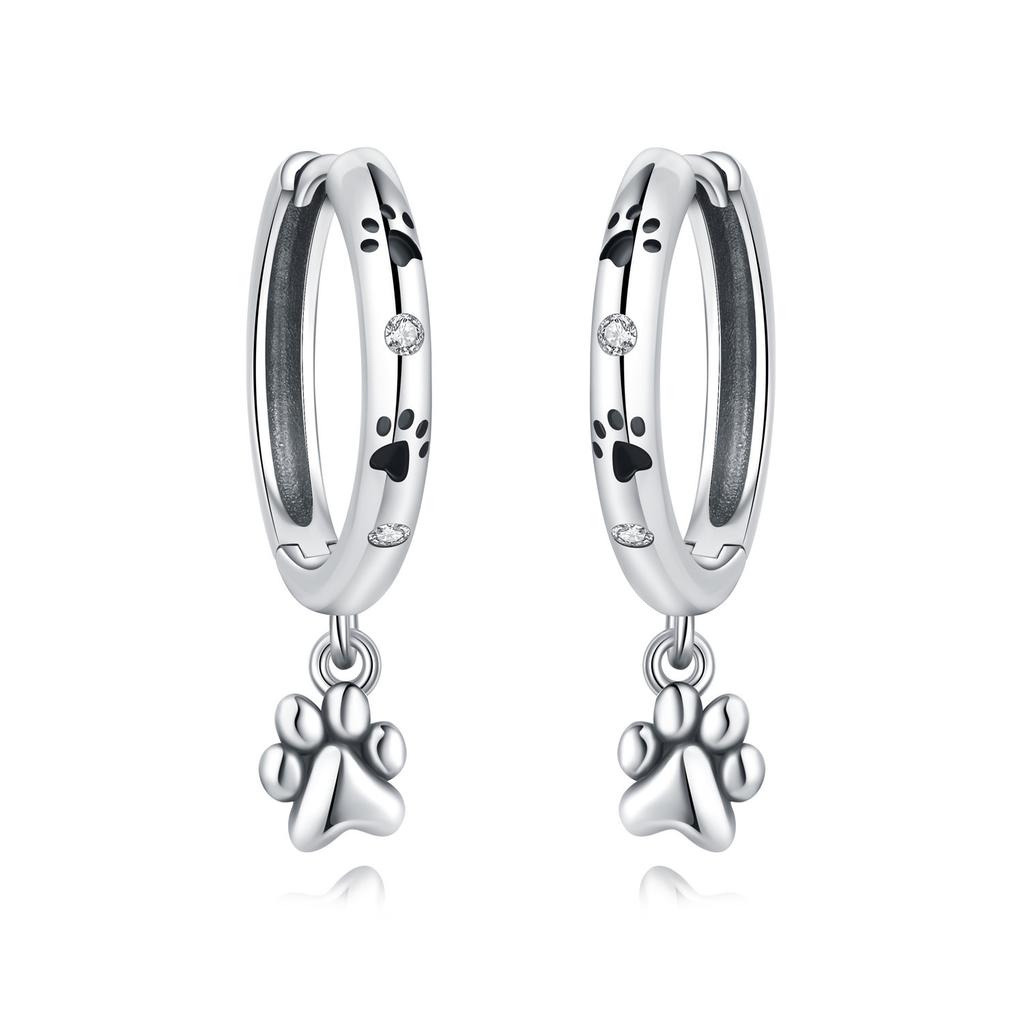 Cute Marine Animal Earrings Dolphin Turtle Shell Cat Design Stud Dangle Hoop Earrings For Women Girls