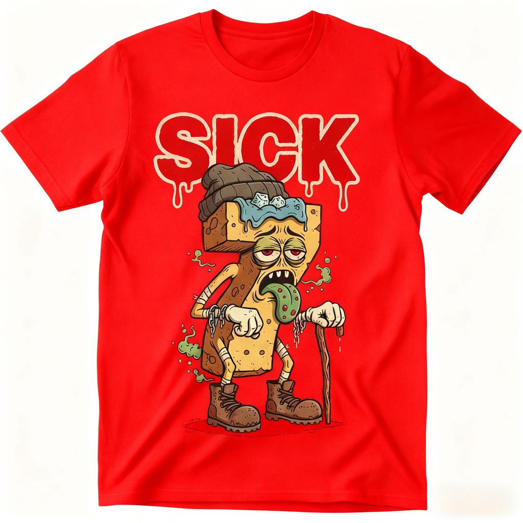 Sick Seven 67 Halloween Shirt Costume Fun Wordplay Design T-Shirt Trend Round Neck Short Sleeve Unisex Fashion Loose T-Shirt