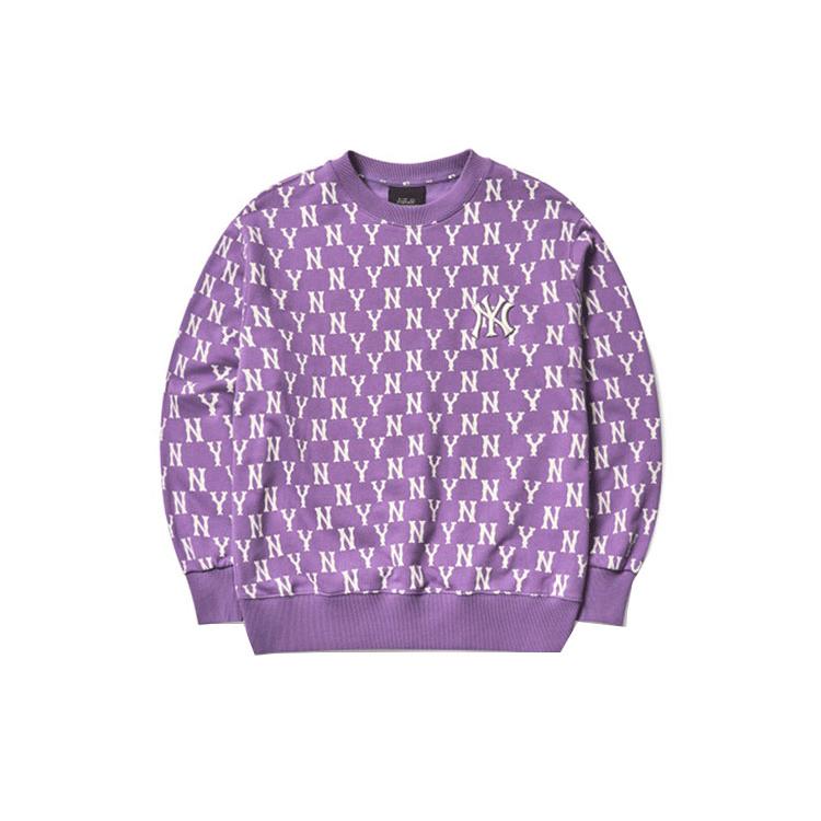 New MLB Sweatshirts Unisex Lavender 3AMTM0614-50LDD