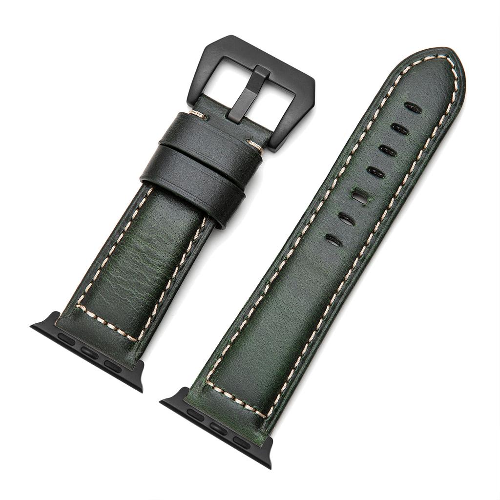 Vintage Watchbands 44mm 40mm 42mm 44mm Handmade Watch Strap Coffee Blue Red Green Replacement Watchwrist Belt Bracelet Accessory