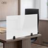 Frosted Acrylic Desk Divider Panel Organizer - 30 x 18 Inch, 2-Pack, Clamp-On Office Partition, Privacy Screen for Workstation