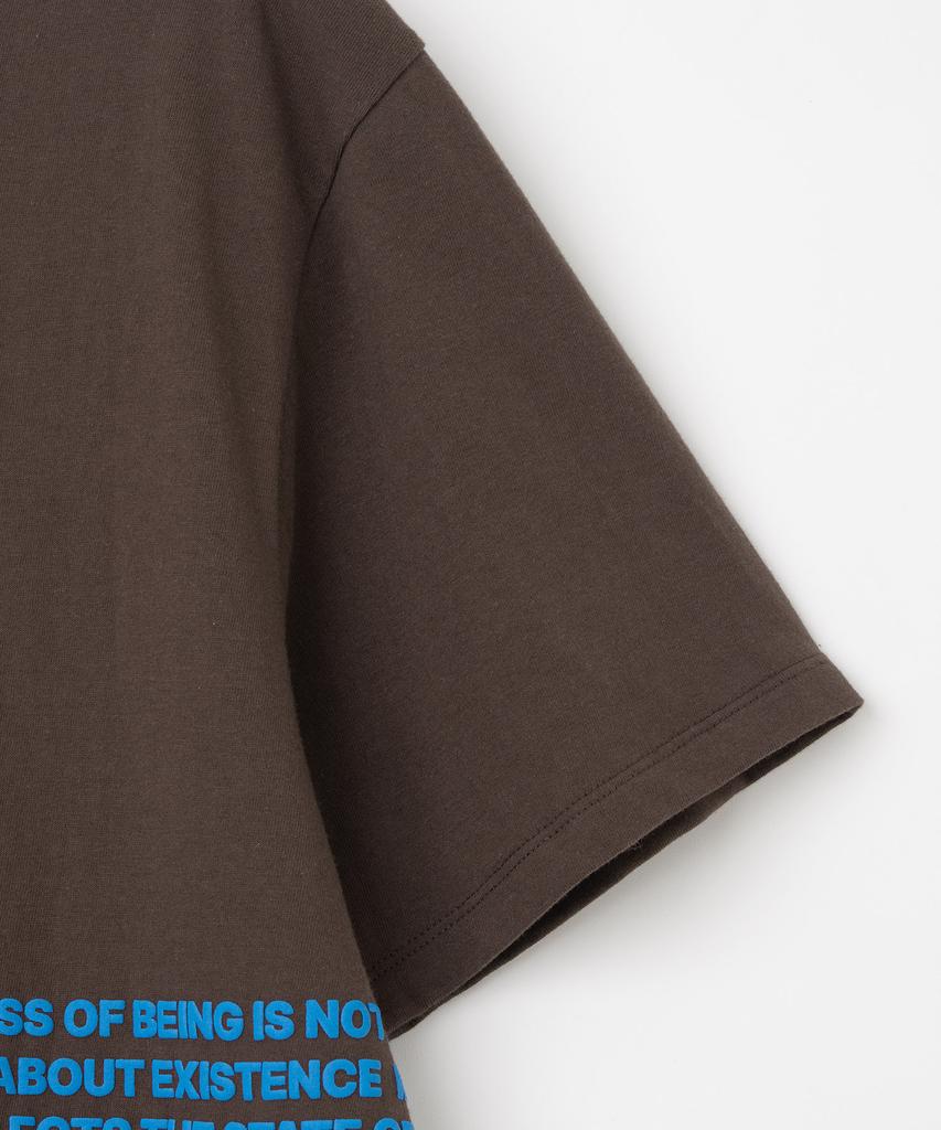 MILLO ARCHIVE Side Typography Printed T-Shirt [Brown]