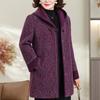 Plus Size XL-6XL Winter Jackets Woman Clothes Thick Warm Outerwears Hooded Elegant Loose Middle Age Women's Coat