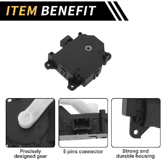 HVAC Heater Blend Door Actuator Replacement for Toyota Camry 2002-2006 for Toyota Solara 2004-2008 AC Heater Actuator No.8710607080/8710641040