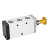 Handventil Zwei Positionen Fünf Wege Tastenventil Aluminiumlegierung G14 Zoll G38 Zoll(4R31010 )