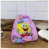 Patrick Spongebob Star Sports Surfing Eating Popcorn Printed Children Backpack