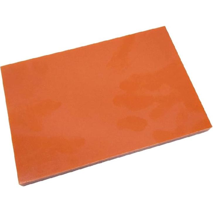 Бакелитовая фенольная ламинированная плита из фенольной смолы Бакелитовая оранжево-красная твердая плита Хорошая прочность Хорошие физические свойства Фанера для аэрокосмической отрасли, 200x250x3mm
