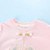 Montagut Girls' Chinese Style Embroidered Short-Sleeve T-Shirt